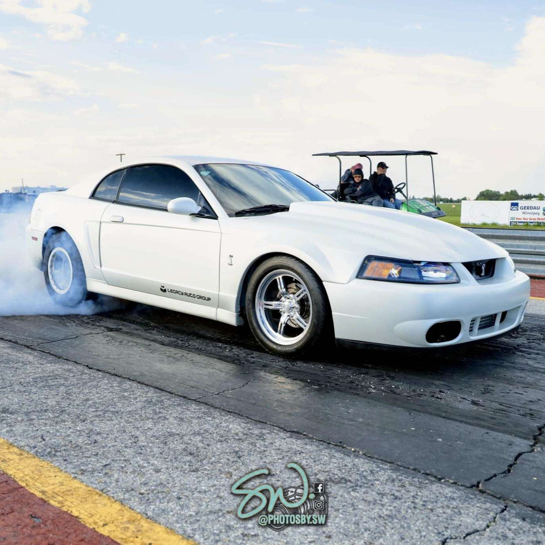 Slobra X Clutch apparel, Dennis Drummond's 2003 Mustang Cobra drag car – view 7