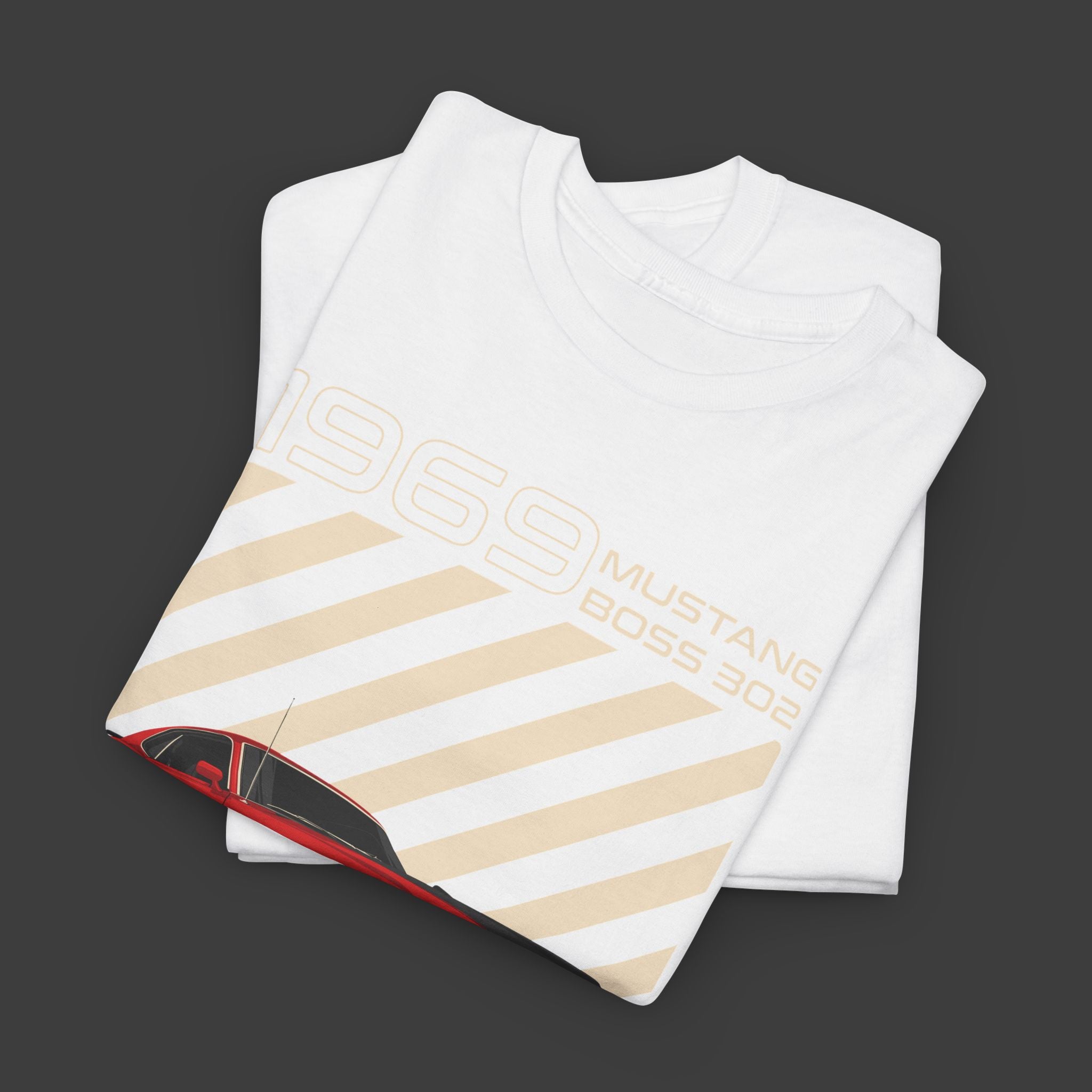 CarWorldDesign X Clutch — 69 Mustang Boss 302 T‑Shirt