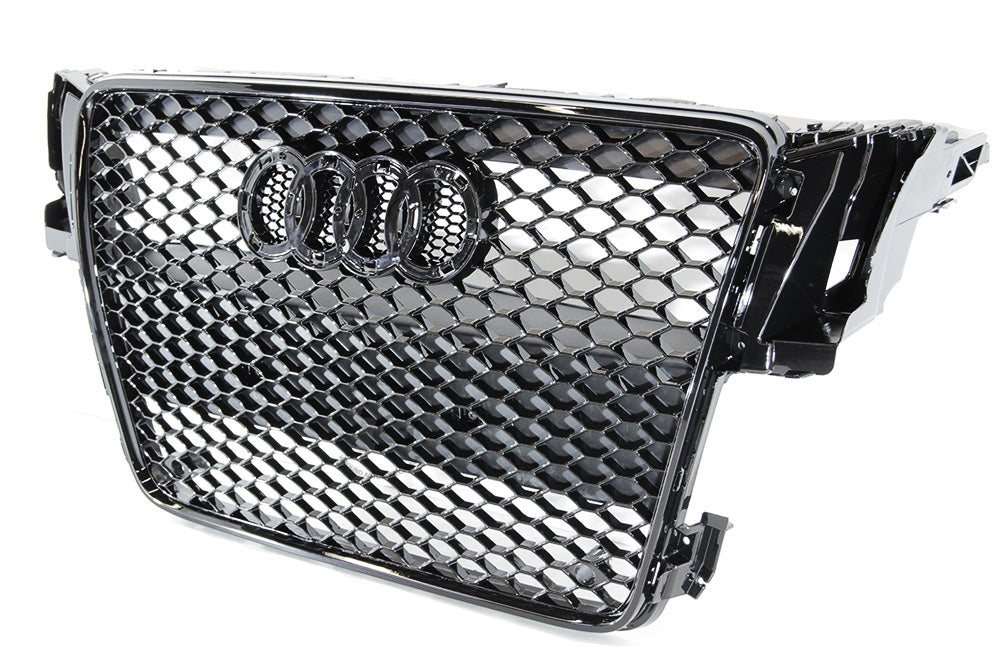 08-12 AUDI A5 S5 B8 - RS STYLE FRONT HONEYCOMB GRILL