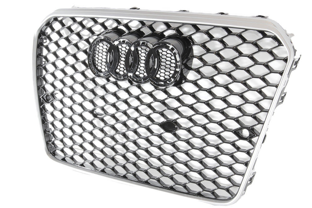 13-17 AUDI A5 S5 B8.5 - RS STYLE FRONT HONEYCOMB GRILL