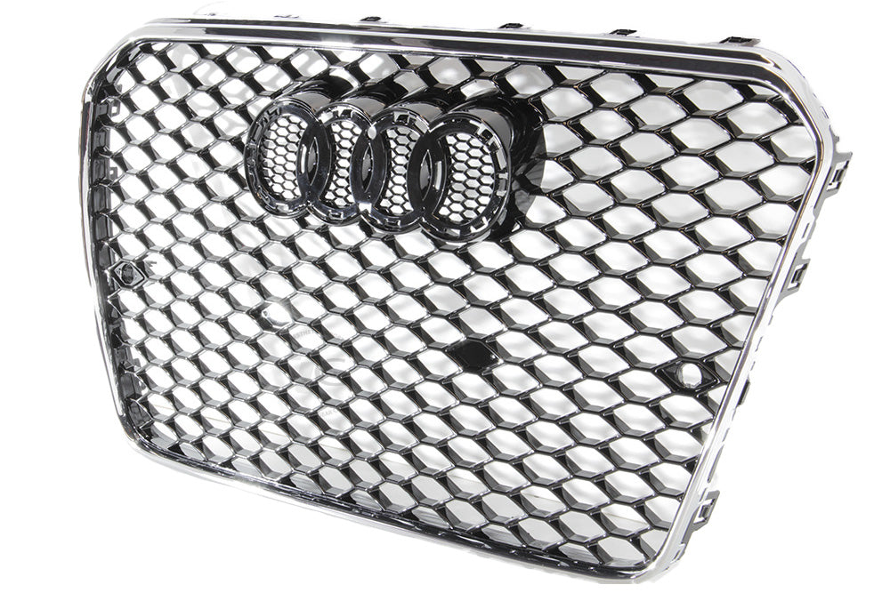 13-17 AUDI A5 S5 B8.5 - RS STYLE FRONT HONEYCOMB GRILL