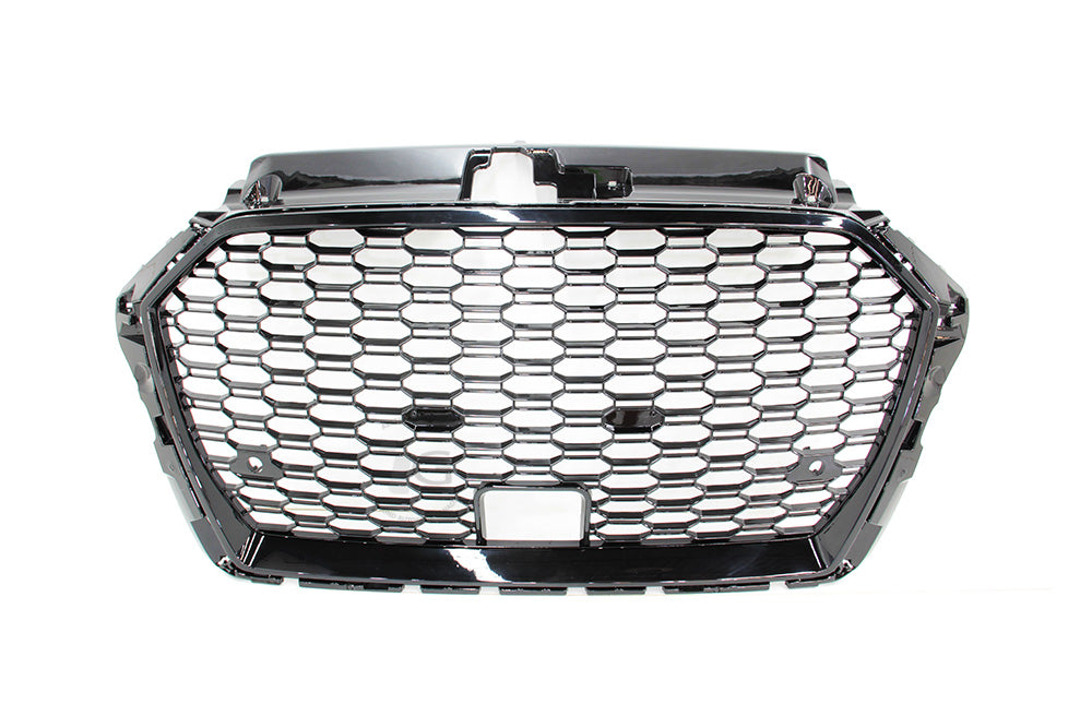 17-20 AUDI A3 S3 8V - RS STYLE FRONT HONEYCOMB GRILLE