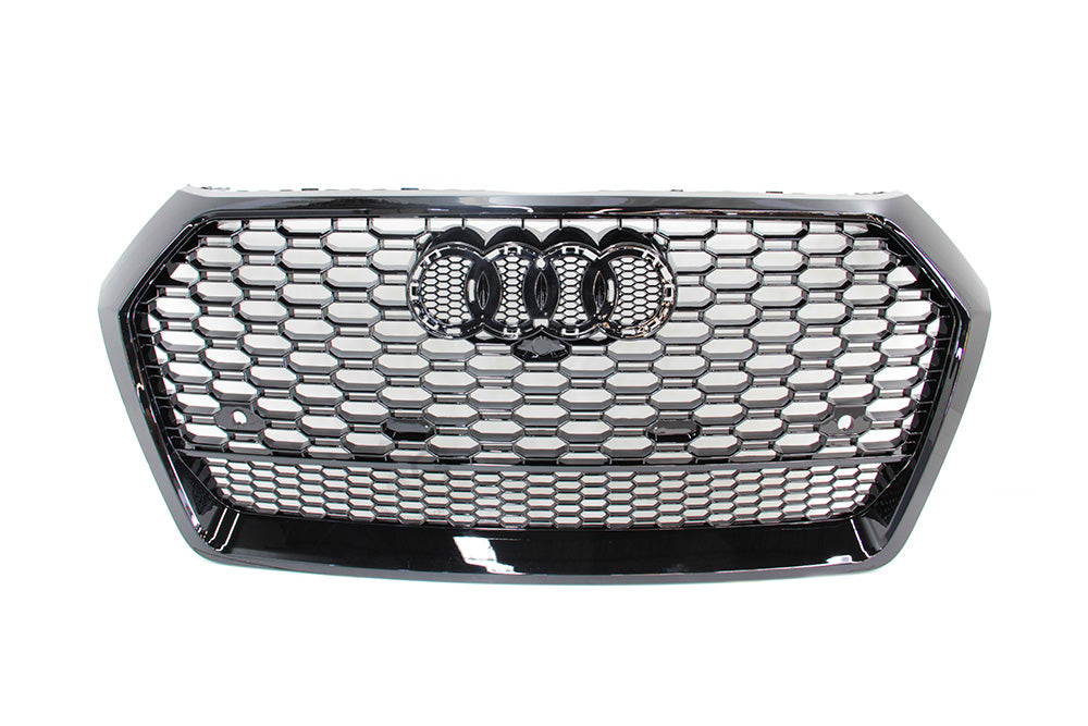 18-20 AUDI Q5/SQ5 - RS STYLE FRONT HONEYCOMB GRILL