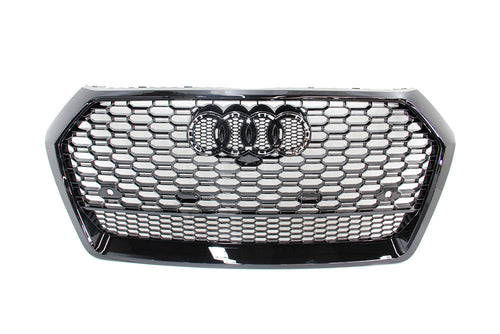 18-20 AUDI Q5/SQ5 - RS STYLE FRONT HONEYCOMB GRILL