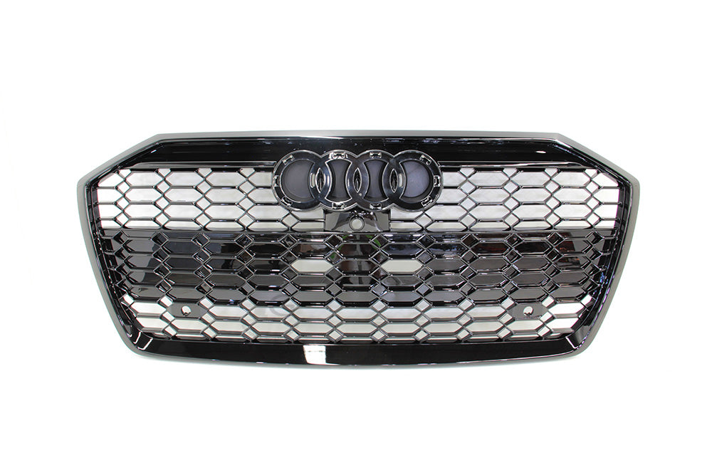 19-22 AUDI A6 S6 C8 - RS STYLE FRONT HONEYCOMB GRILLE