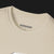 Collar of Monster Classic SS V8 Automotive Graphic T-Shirt – Sand unisex tee featuring a sleek outline graphic of a classic SS V8 muscle car. A stylish gift for muscle car lovers and vintage car enthusiasts.