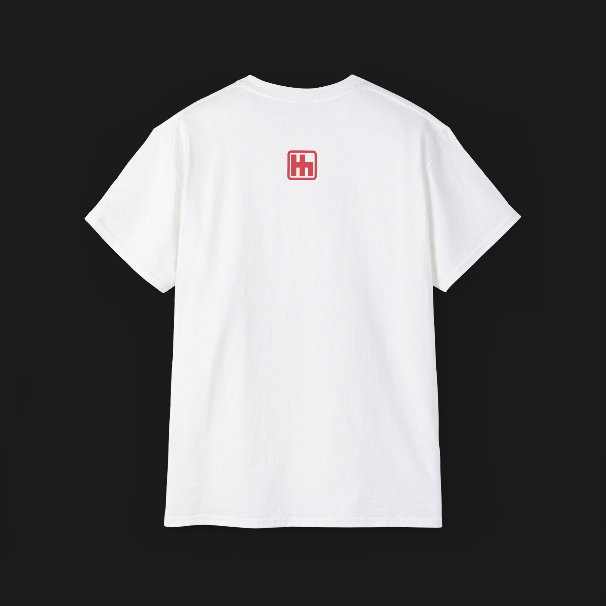 F1 Race Weekend Graphic T-Shirt – back view of white Formula 1 schedule shirt featuring bold text for practice, qualifying, and race day. Ideal gift for F1 and motorsport fans.