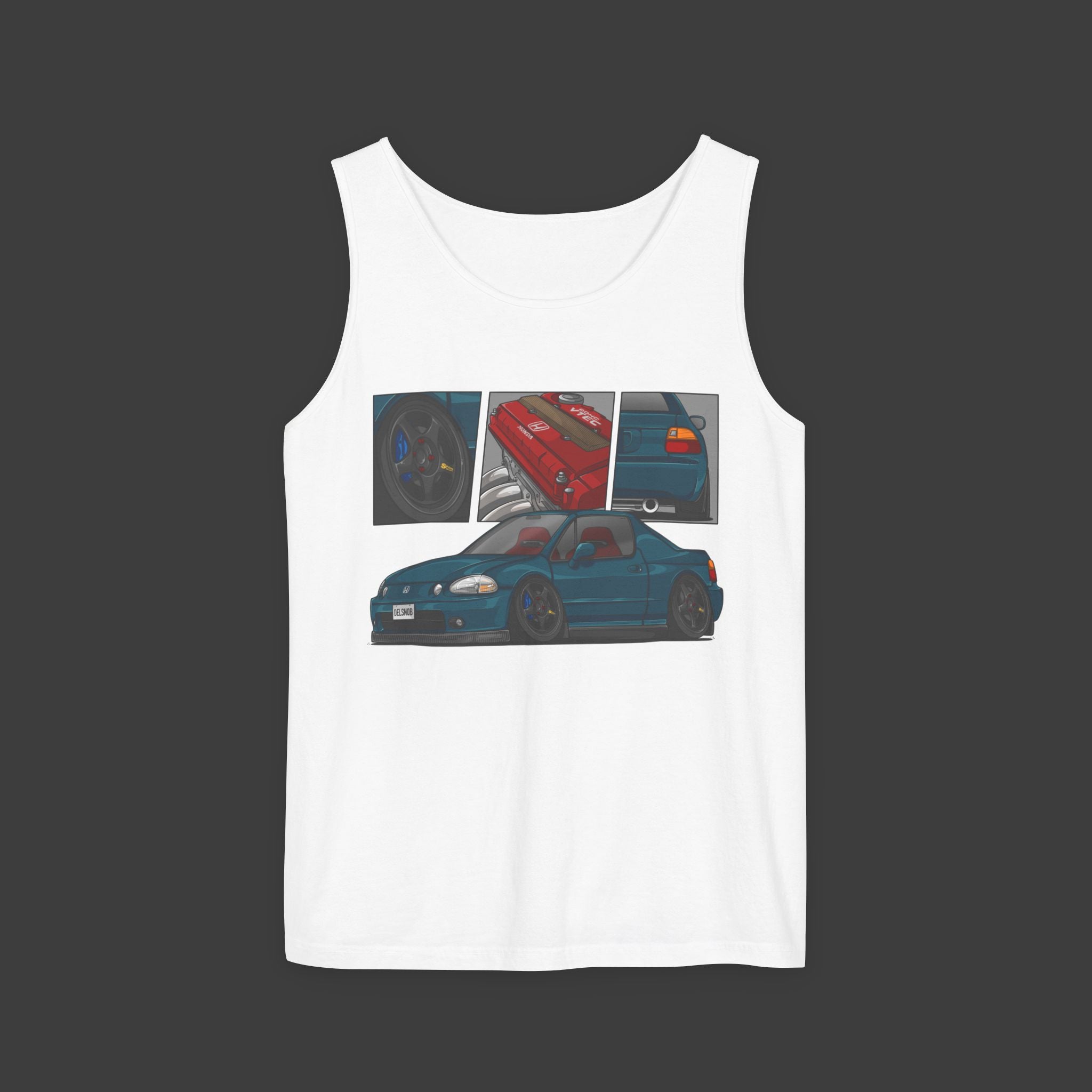Jtooned X Clutch — Honda Del Sol Tank Top
