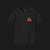 Front of Clutch Gated H Shifter Automotive Graphic T-Shirt – Black unisex tee with a minimalist red 'H' shifter logo on the left chest. Ideal gift for car enthusiasts and motorsport lovers.