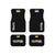 Clutch Car Mat Set – Premium set of 4 black car mats featuring the Clutch logo and "Gear Up, Rev High" tagline. Designed for durability and style, perfect for automotive enthusiasts.
