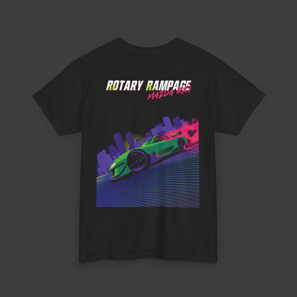 CarWorldDesign X Clutch — Rotary Rampage RX7 T‑Shirt