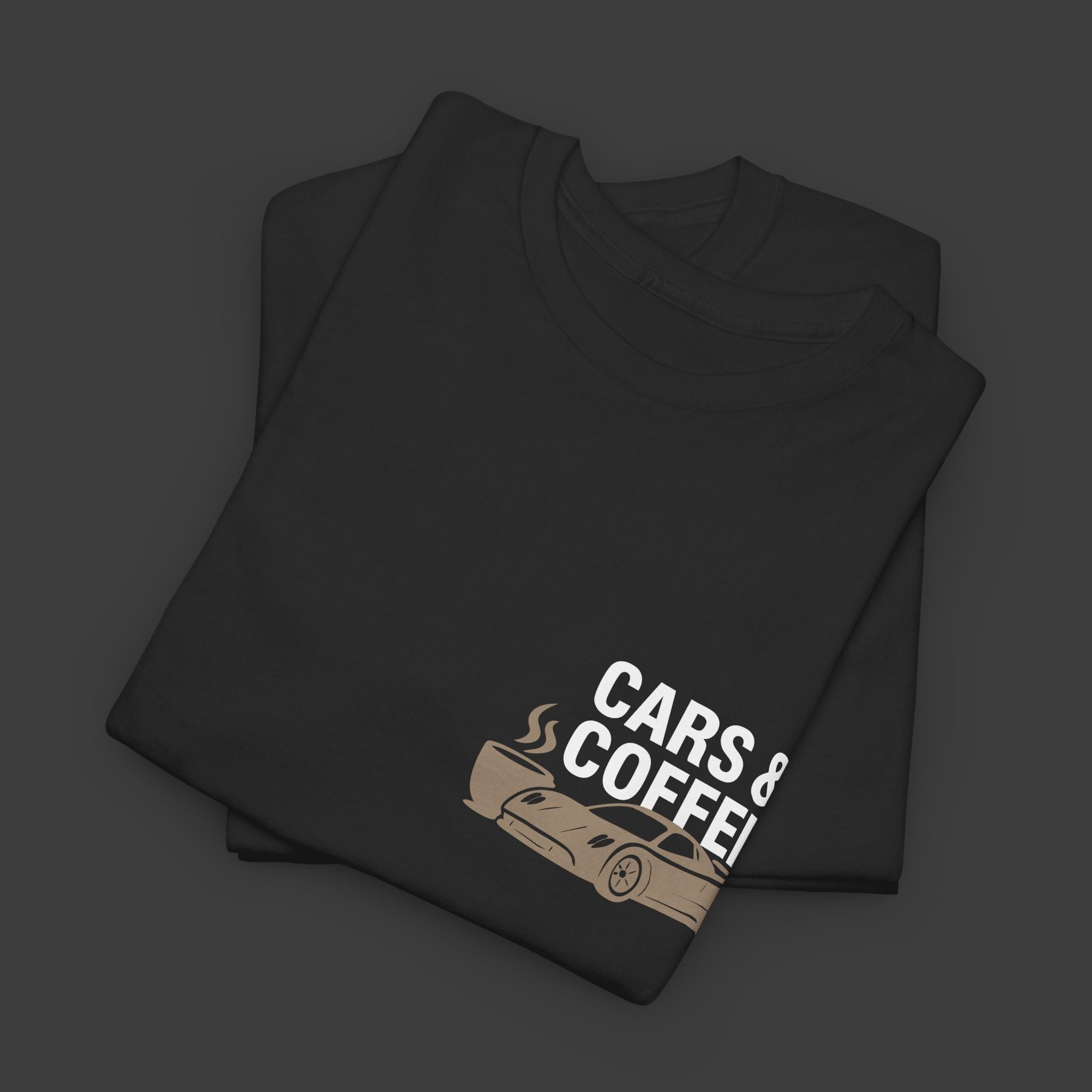 Cars & Coffee - Caffine and Gasoline - ClutchCloth Automotive T-Shirt