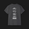 Clutch GPR JPN Track Pack Graphic T-Shirt – Back view of dark grey shirt featuring iconic Japanese tracks like Daikoku, Hakone, Haruna/Akina, and Suzuka. Ideal gift for JDM and motorsport enthusiasts.