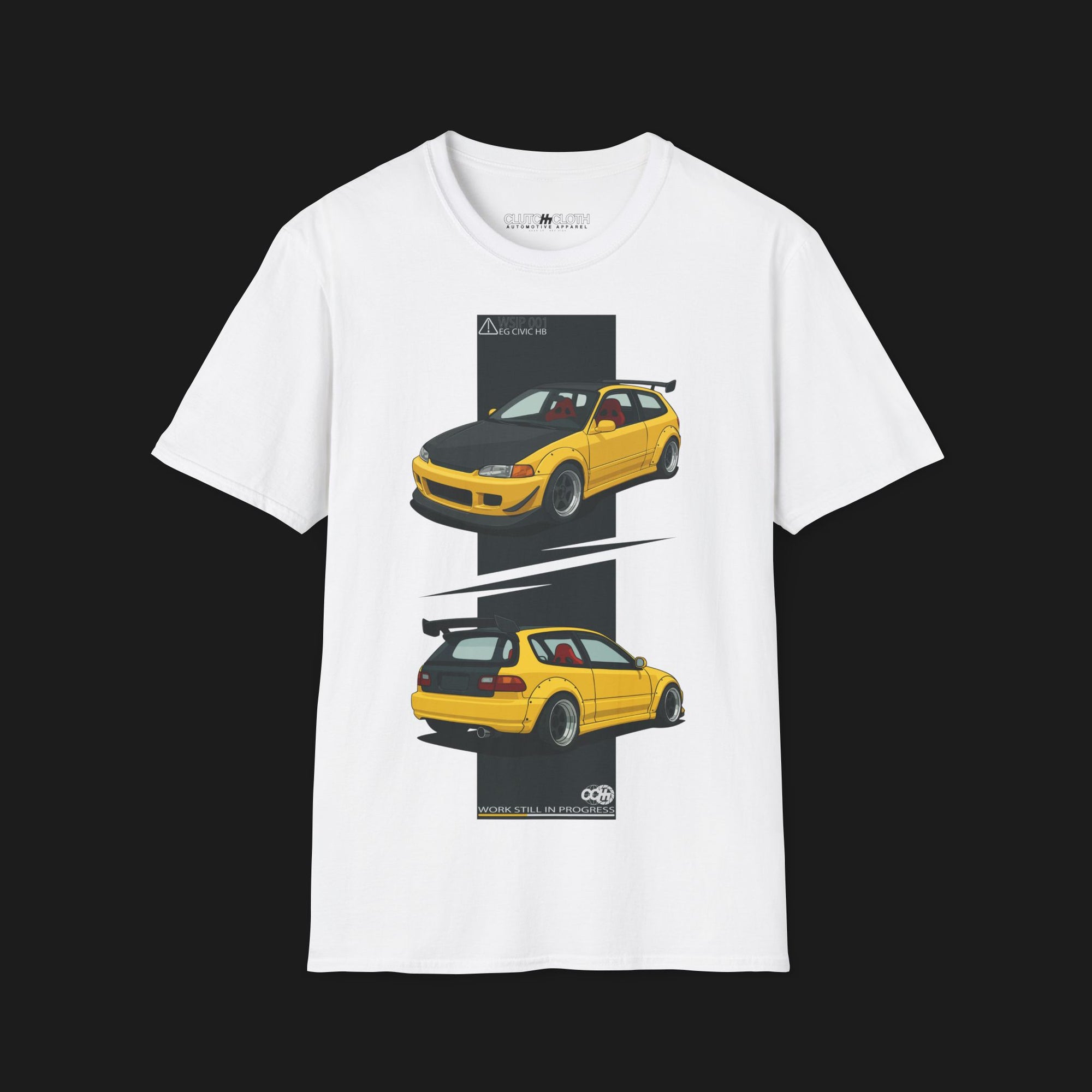EG Hatch WSIP - ClutchCloth Automotive Graphic T-Shirt