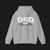 Back of 959 Classic Automotive Graphic Hoodie – Sport Grey unisex hoodie featuring a side profile of a Porsche 959 with large '959' text in white. Perfect for classic car and Porsche enthusiasts.