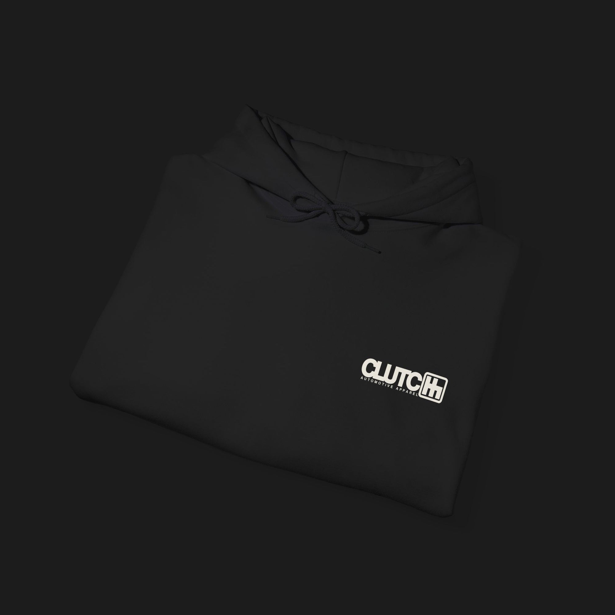 Folded 69 SS V8 Automotive Graphic Hoodie – Black unisex hoodie featuring a detailed rear view of a 1969 Camaro SS with bold 'V8' lettering in black. Perfect for muscle car enthusiasts.