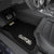 Clutch Car Mat Set – Front Left Premium set of black car mats featuring the Clutch logo and "Gear Up, Rev High" tagline Displayed in the front seat of a car. Designed for durability and style, perfect for automotive enthusiasts.