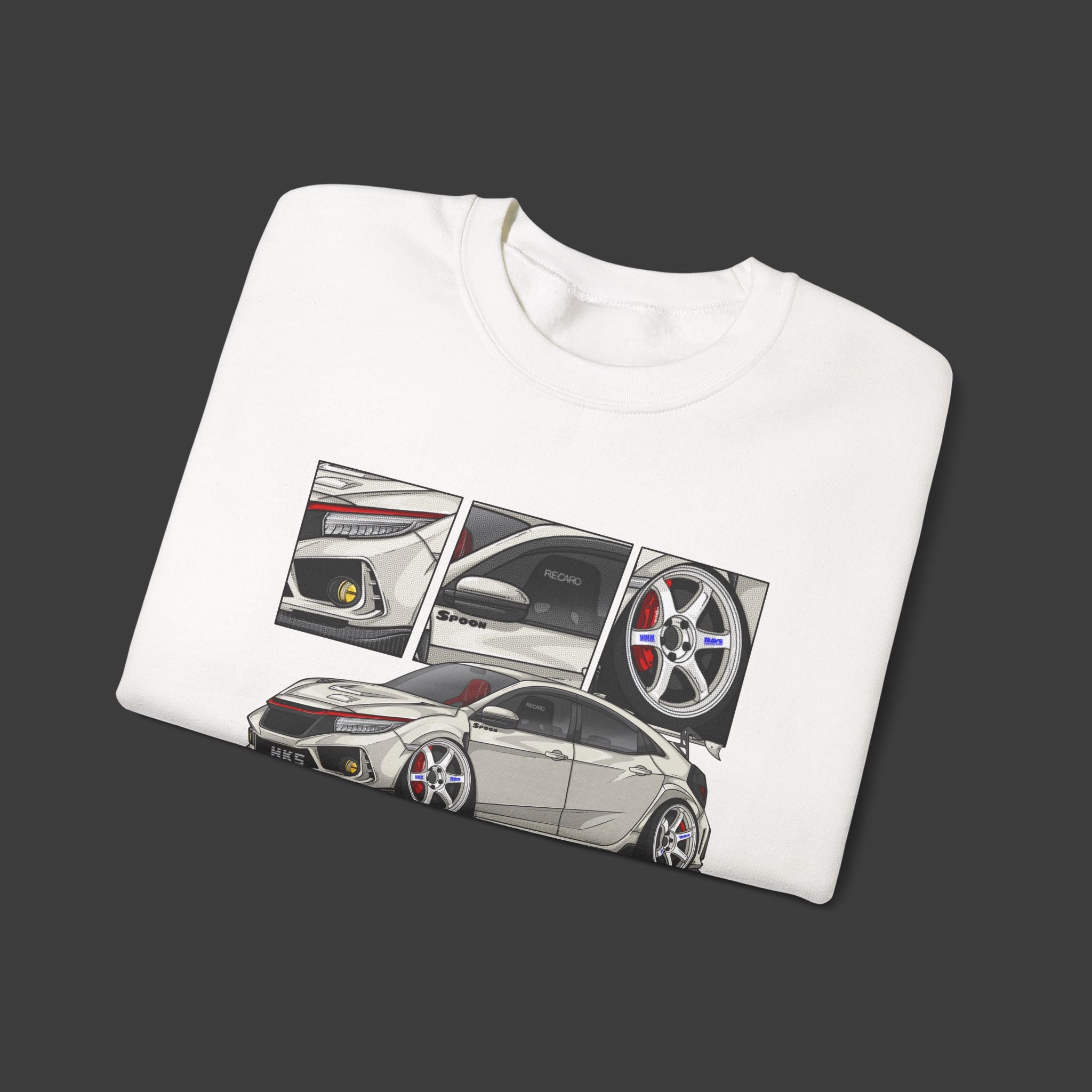 Jtooned X Clutch — FK8 Type R Sweatshirt
