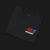 Folded RS2 Heritage Automotive Graphic T-Shirt – Black unisex tee featuring a stylish RS2 car design with red, white, and blue color blocks. Ideal gift for classic car enthusiasts and Audi fans.