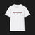 Front of Tokyo Nights Automotive Graphic T-Shirt – White unisex tee featuring 'Tokyo Nights' in white and red with Japanese characters representing speed, freedom, and unity. Ideal gift for JDM fans and street racing enthusiasts.