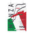 Monza F1 Grand Prix Temple of Speed Poster – Modern graphic design poster featuring the Monza F1 circuit outline with Italian flag colors, track statistics, and notable drivers. Ideal for Formula 1 and racing fans.