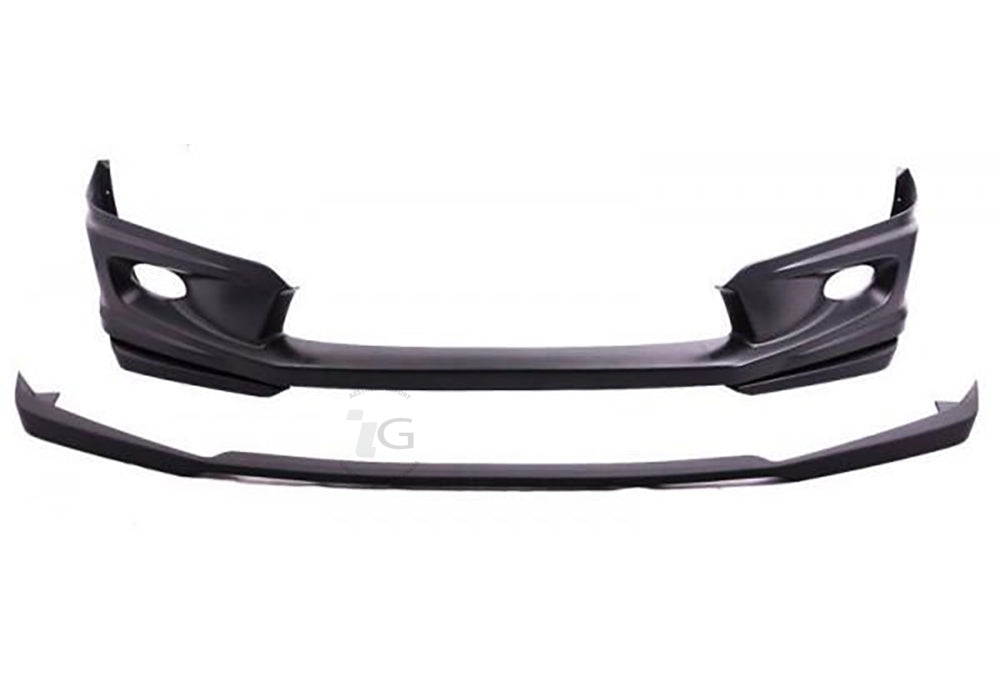 12 HONDA CIVIC 4DR - JDM MUGEN FRONT LIP WITH CARBON STYLE LOWER LIP