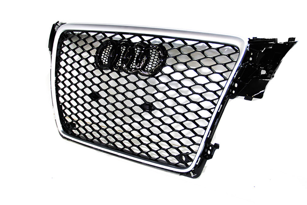 09-12 AUDI A4 S4 B8 - RS STYLE FRONT HONEYCOMB GRILL
