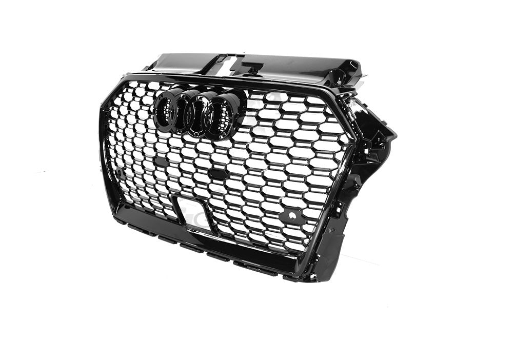 17-20 AUDI A3 S3 8V - RS STYLE FRONT HONEYCOMB GRILLE