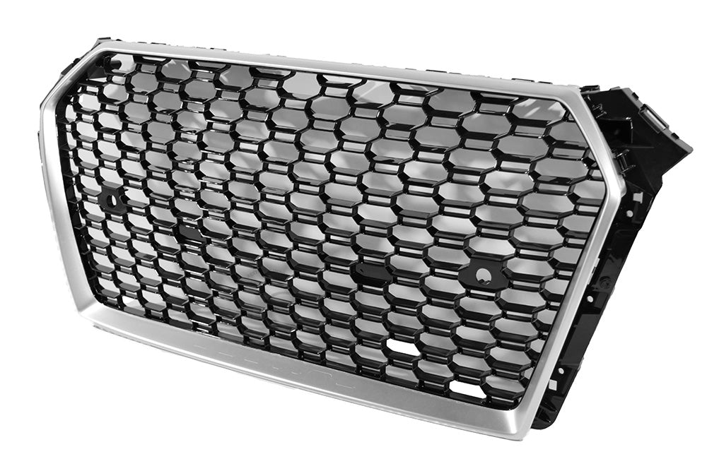 17-19 AUDI A4 S-Line S4 B9 - RS STYLE FRONT HONEYCOMB GRILL