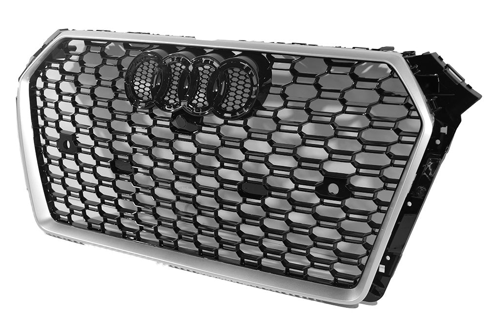 17-19 AUDI A4 S-Line S4 B9 - RS STYLE FRONT HONEYCOMB GRILL