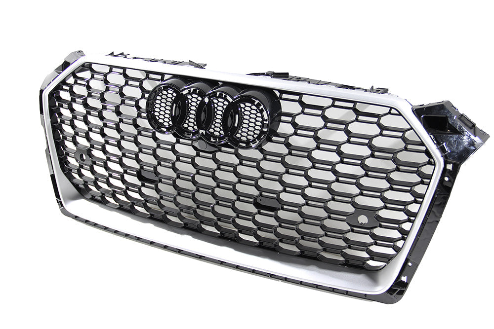 18-20 AUDI A5 S5 B9 - RS STYLE FRONT HONEYCOMB GRILL