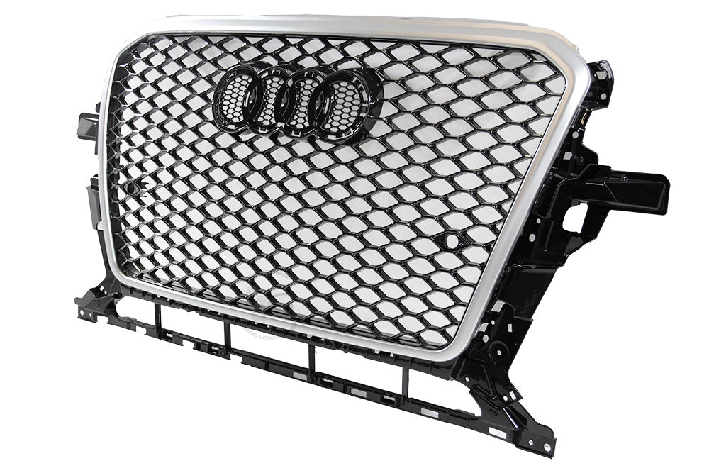 13-17 AUDI Q5/SQ5 - RS STYLE FRONT HONEYCOMB GRILL