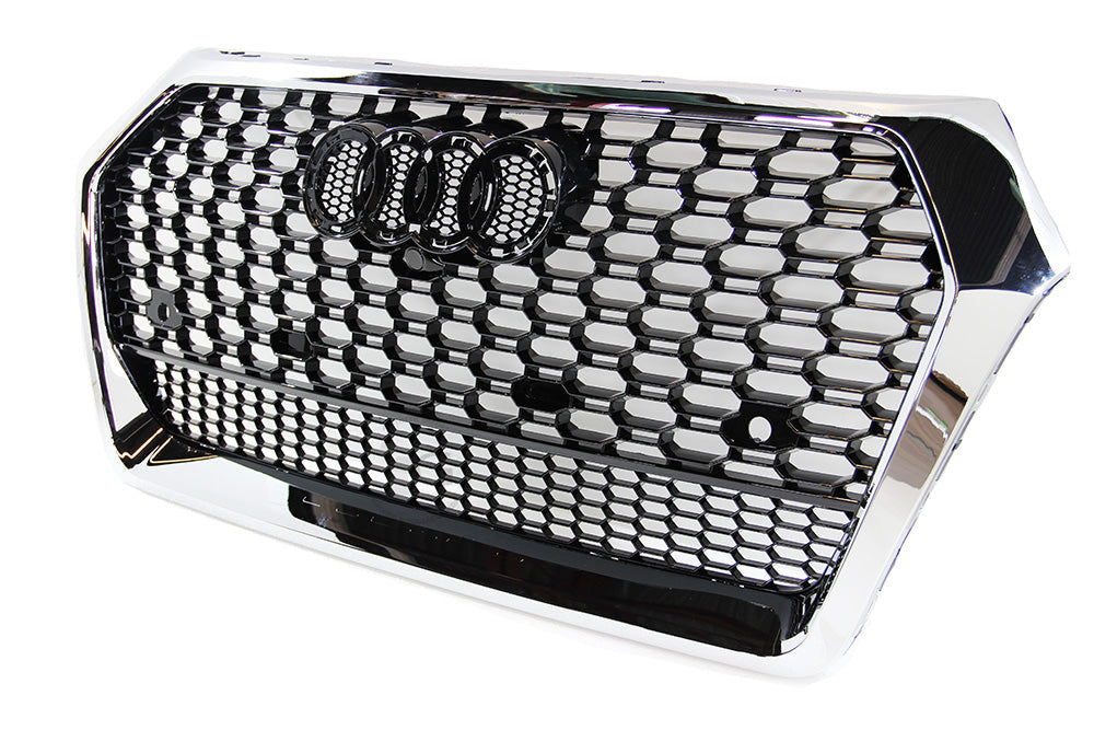 18-20 AUDI Q5/SQ5 - RS STYLE FRONT HONEYCOMB GRILL