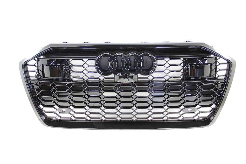 19-22 AUDI A6 S6 C8 - RS STYLE FRONT HONEYCOMB GRILLE