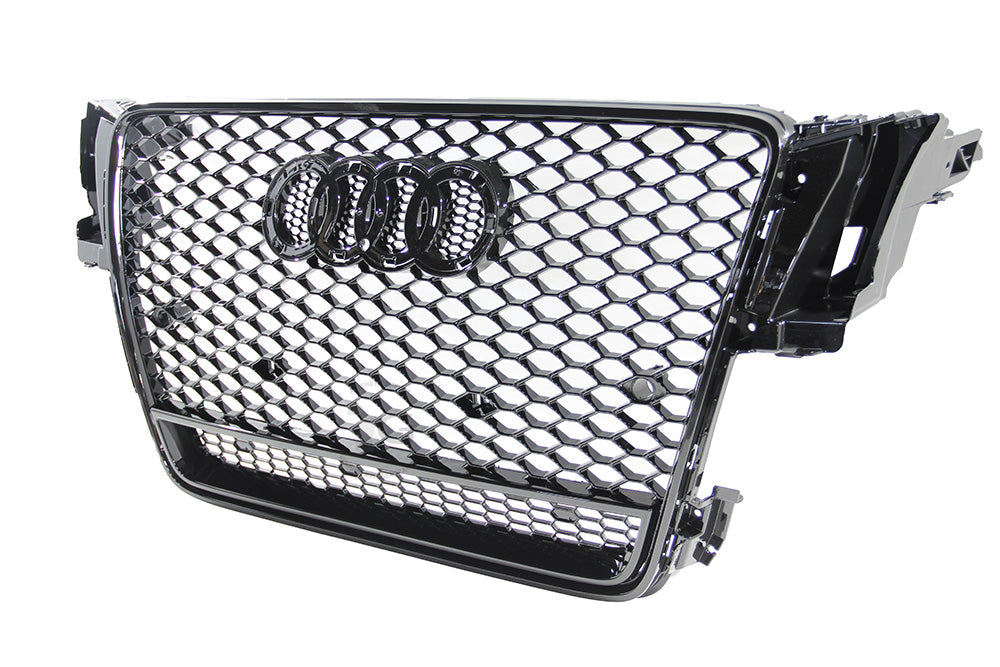 08-12 AUDI A5 S5 B8 - RS STYLE FRONT HONEYCOMB GRILL