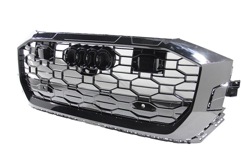 19-23 AUDI Q8 SQ8 - RS STYLE FRONT HONEYCOMB GRILLE