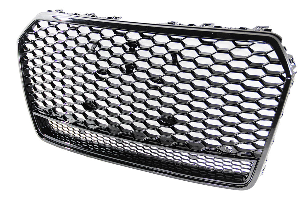 16-18 AUDI A7 S7 C7.5 - RS STYLE FRONT HONEYCOMB GRILLE