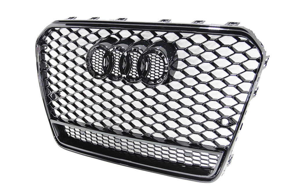 13-17 AUDI A5 S5 B8.5 - RS STYLE FRONT HONEYCOMB GRILL