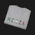 Monza Grand Prix Temple of Speed Graphic T-Shirt – Folded Front view of grey Monza Grand Prix graphic tee shirt featuring Monza's track layout and bold Italian flag design. Perfect gift for F1 and motorsport enthusiasts.