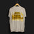 Back of Astonishingly Overkill Automotive Graphic T-Shirt – Sand tee featuring a bold Audi Quattro rally car design with a yellow overlay and "Astonishingly Overkill" text. Perfect gift for rally fans and car enthusiasts.