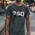 Man Wearing Charcoal 240 Drift Culture Automotive Graphic T-Shirt featuring a 240 car drifting design, unisex car culture gift