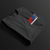 Folded RS2 Heritage Automotive Graphic T-Shirt – Black unisex tee featuring a stylish RS2 car design with red, white, and blue color blocks. Ideal gift for classic car enthusiasts and Audi fans.