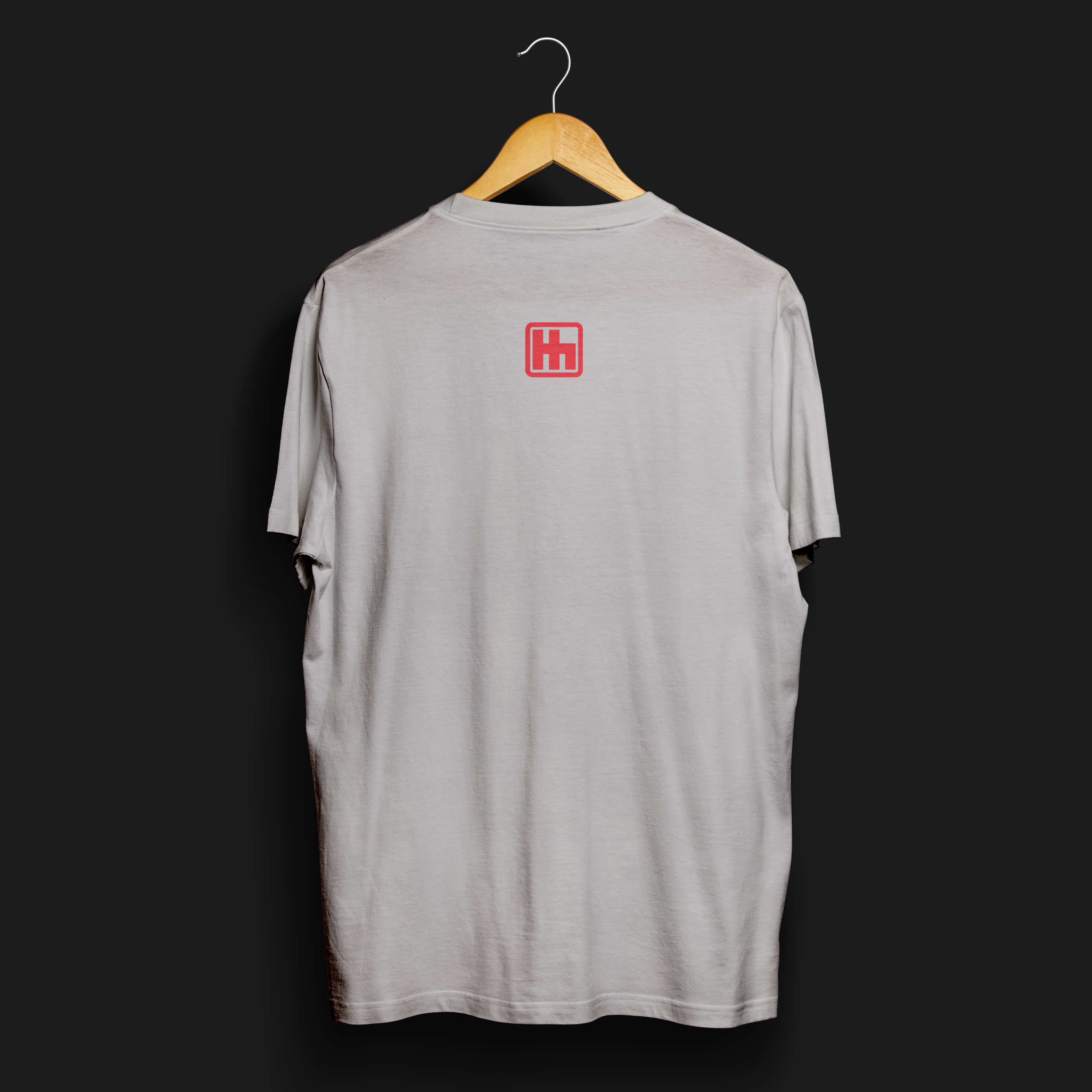 Back angle Full Send Automotive Graphic T-Shirt – White tee featuring "FULL SEND" text with tire track detailing. Ideal gift for car lovers and motorsport fans.